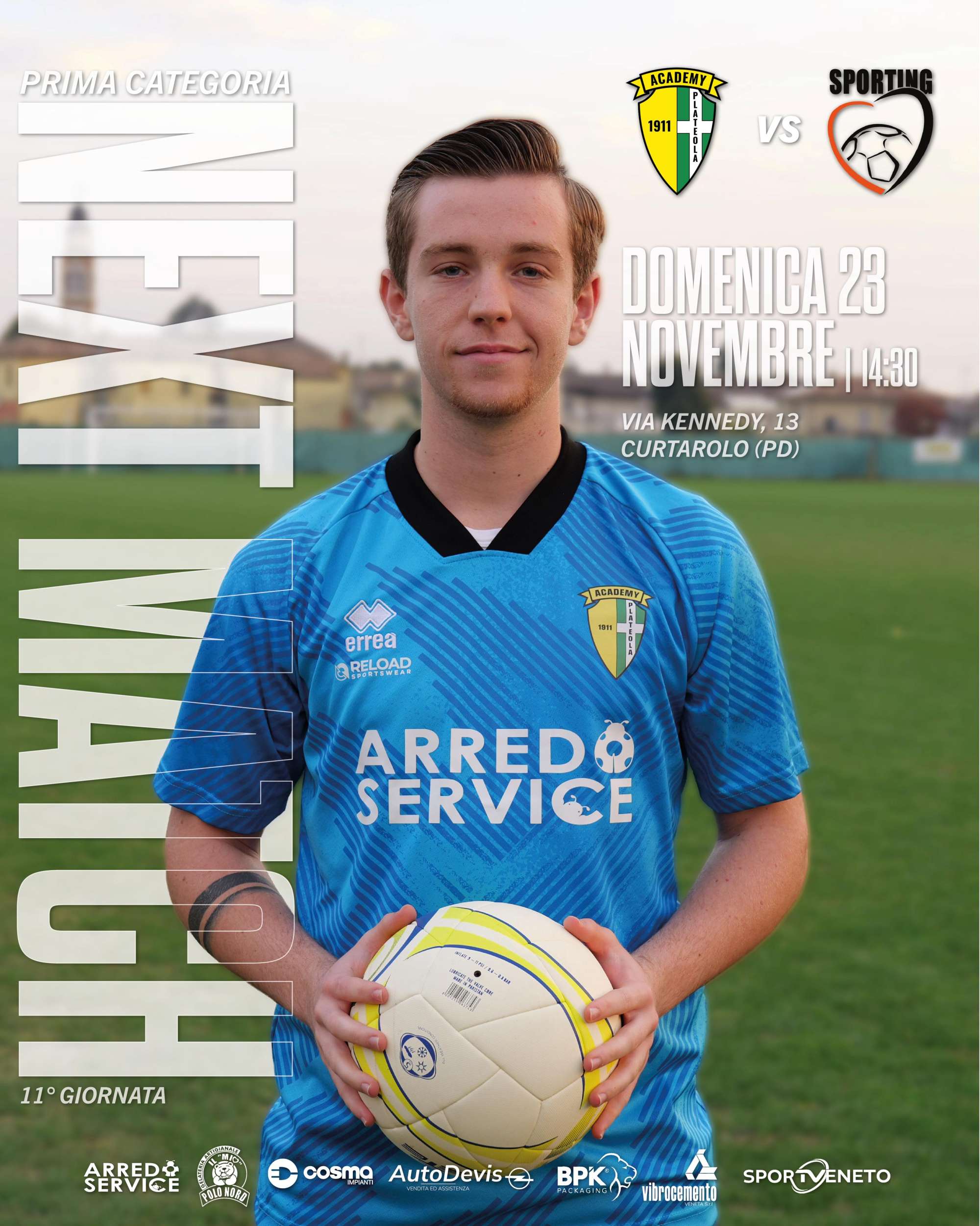 Prima Categoria – 11ª Giornata: Academy Plateola 1911 - Sporting Scorzè Peseggia