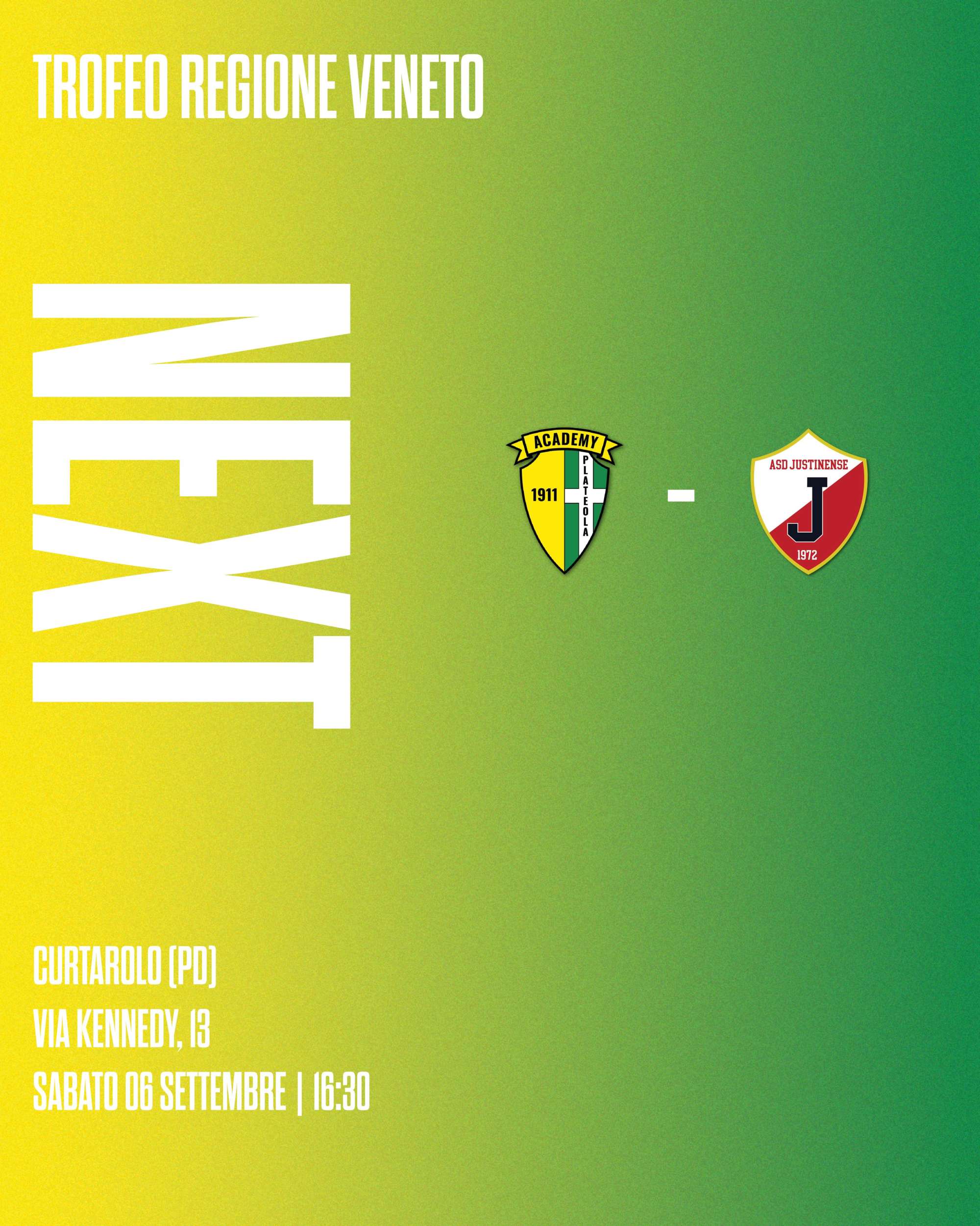 Trofeo Regione Veneto 2^ giornata Academy Plateola 1911 - Justinense