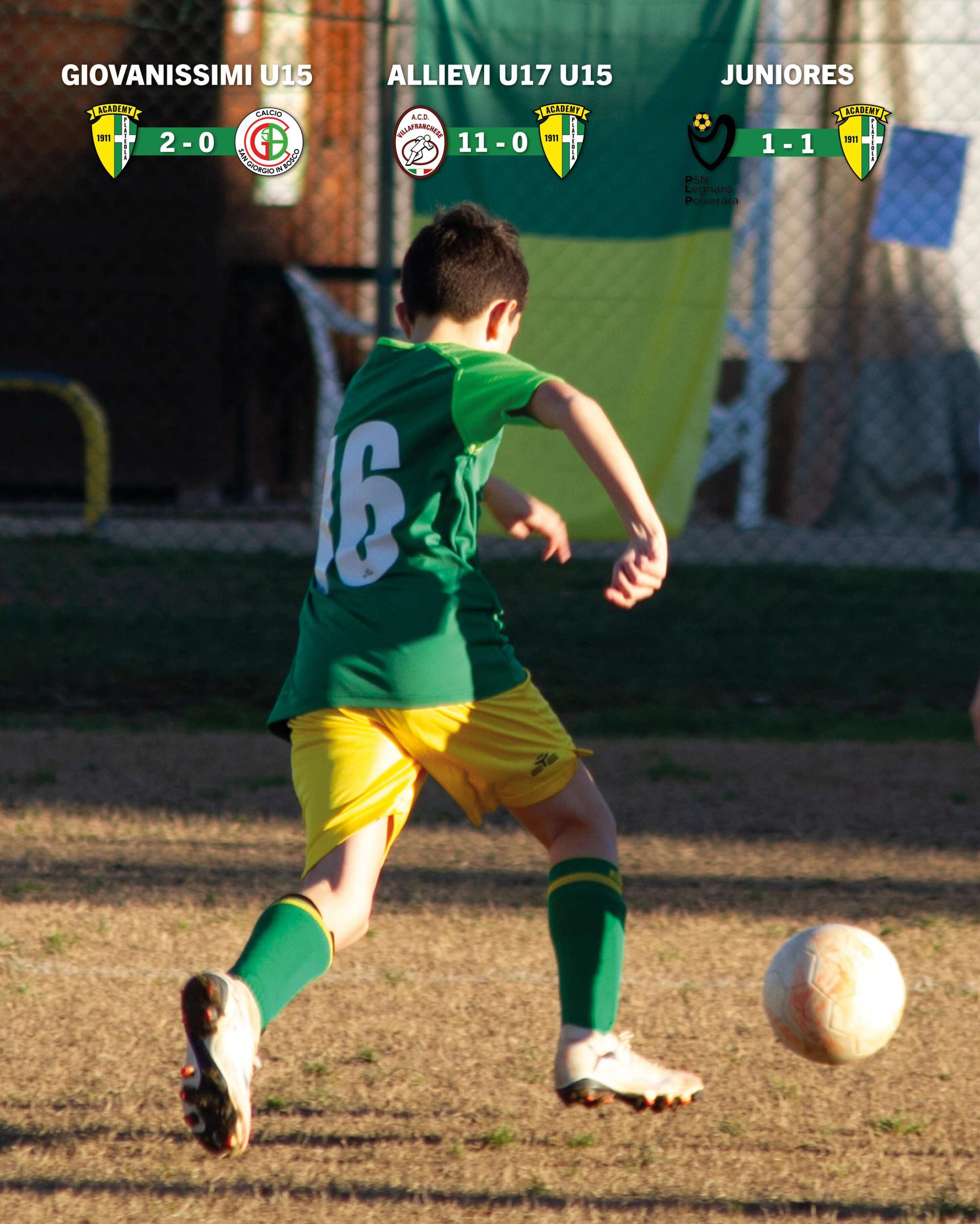 Fine gennaio positivo per il Settore Giovanile gialloverde