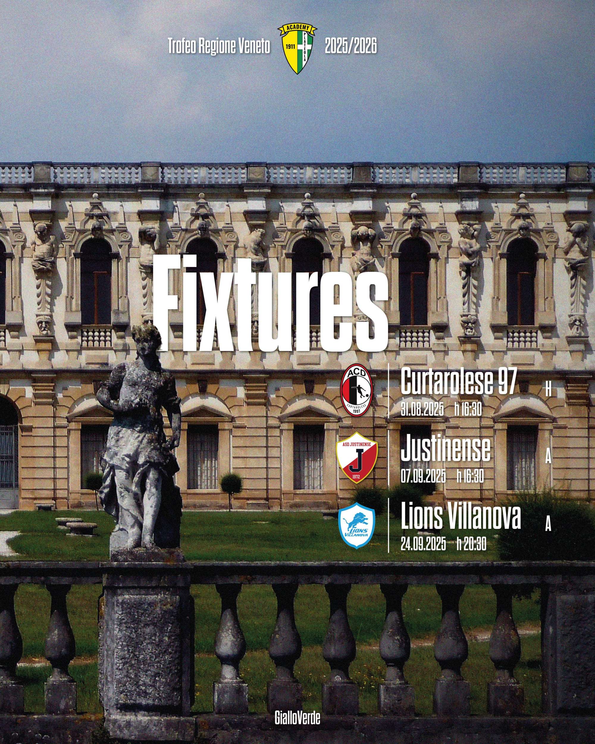 Ufficiale: calendario del Girone 22 – Trofeo Regione Veneto 2025/26