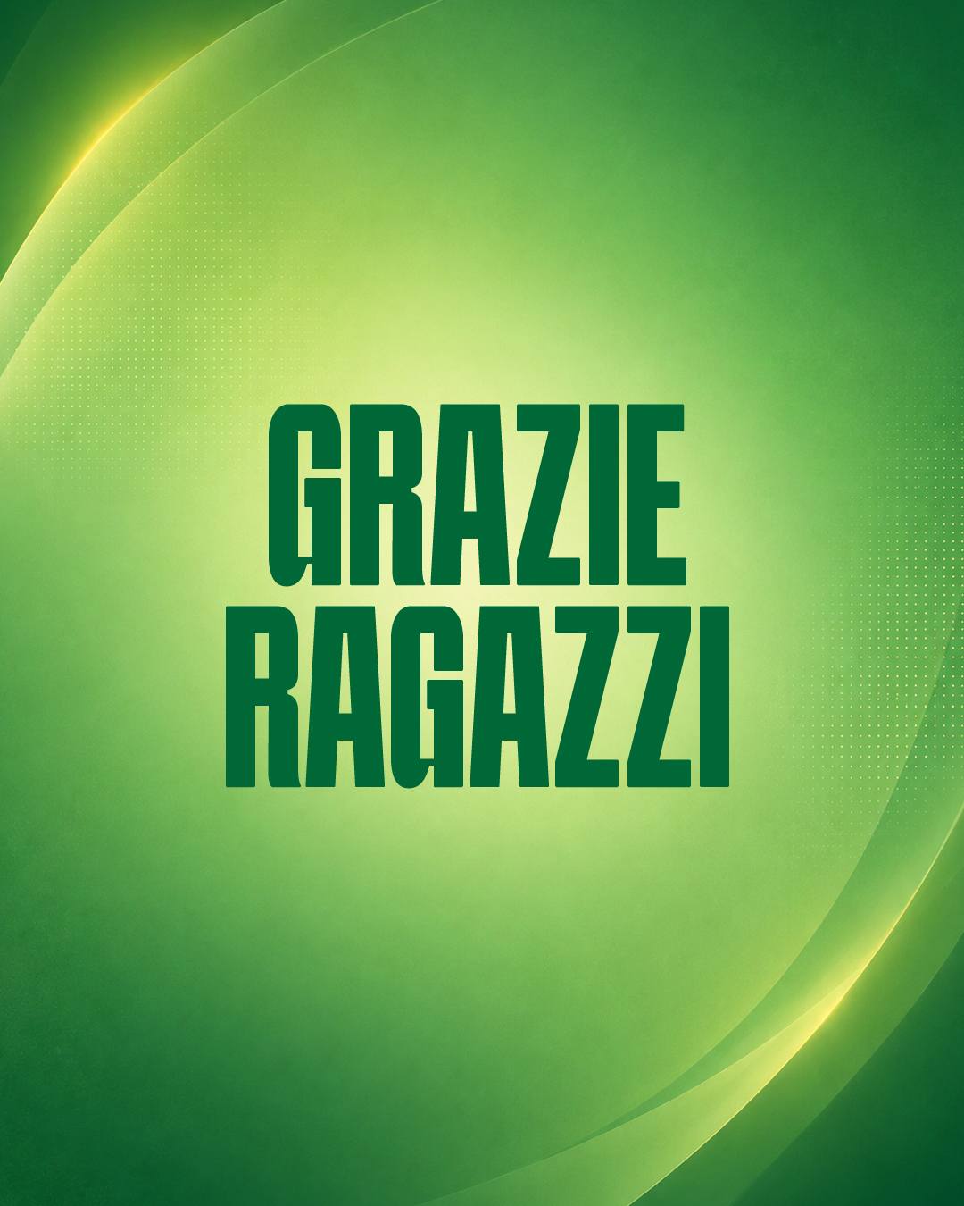 Grazie ragazzi!