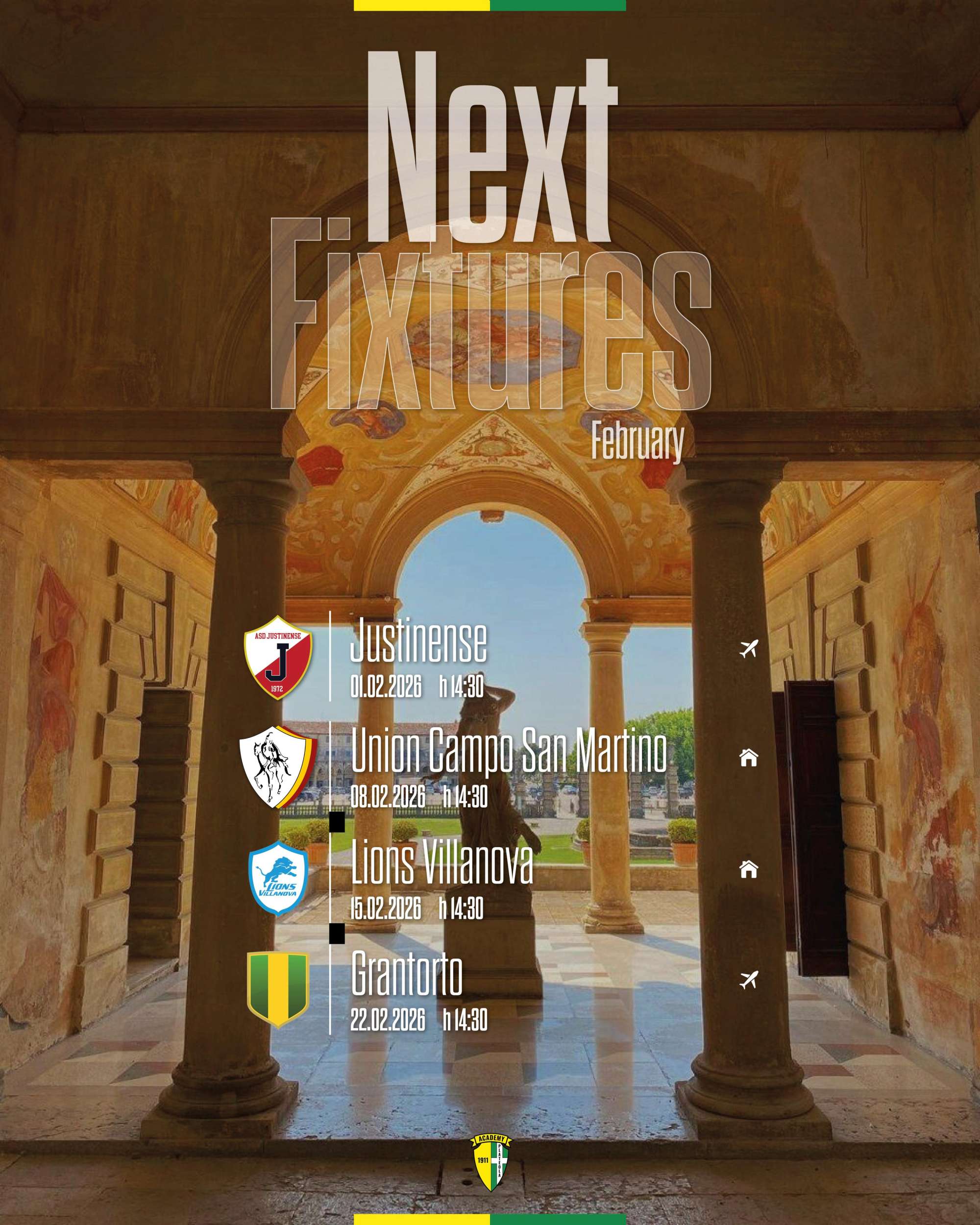 💛💚 FEBBRAIO GIALLLOVERDE: GLI APPUNTAMENTI DEL MESE ⚽️