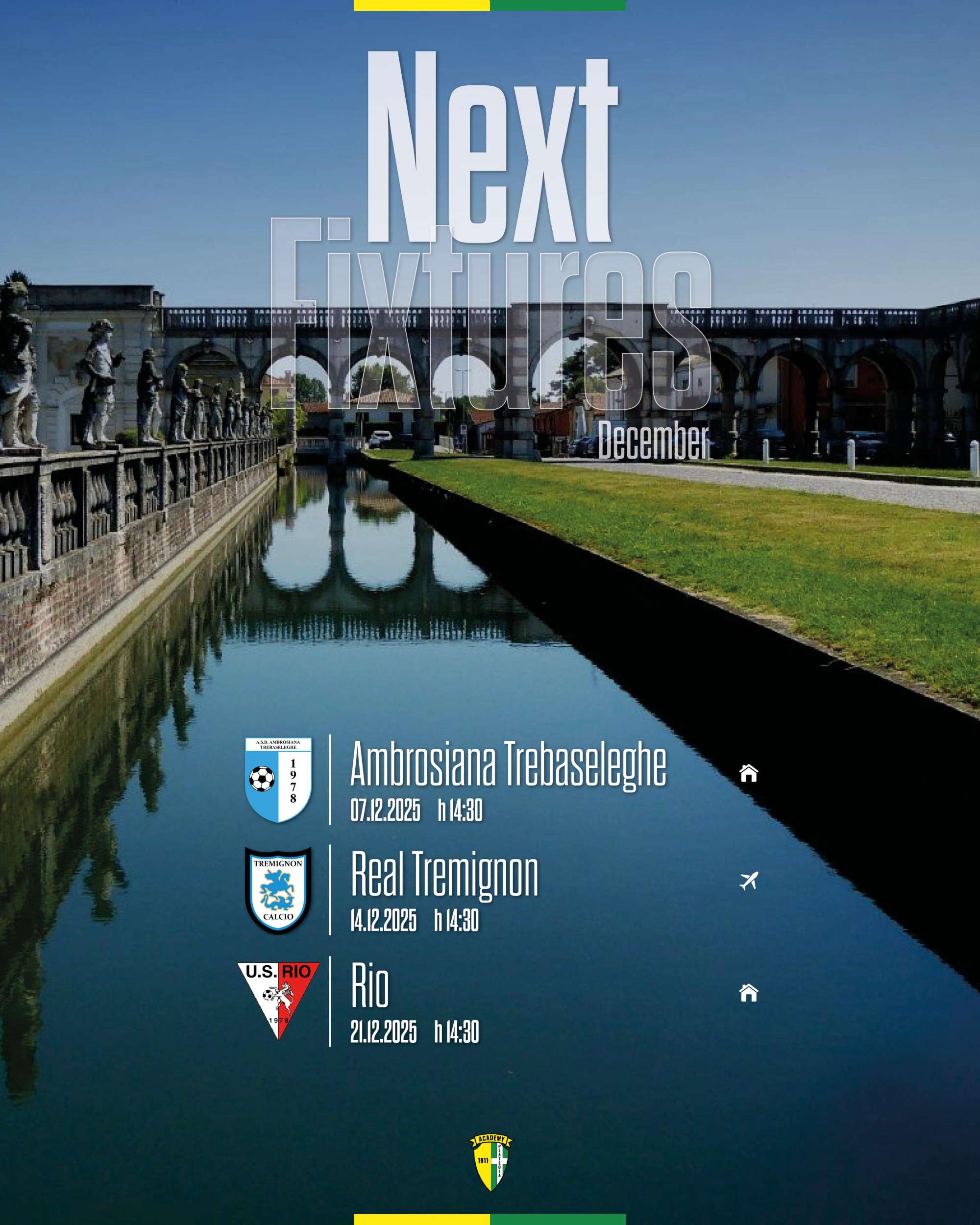 💛💚 DICEMBRE GIALLLOVERDE: GLI APPUNTAMENTI DEL MESE ⚽️