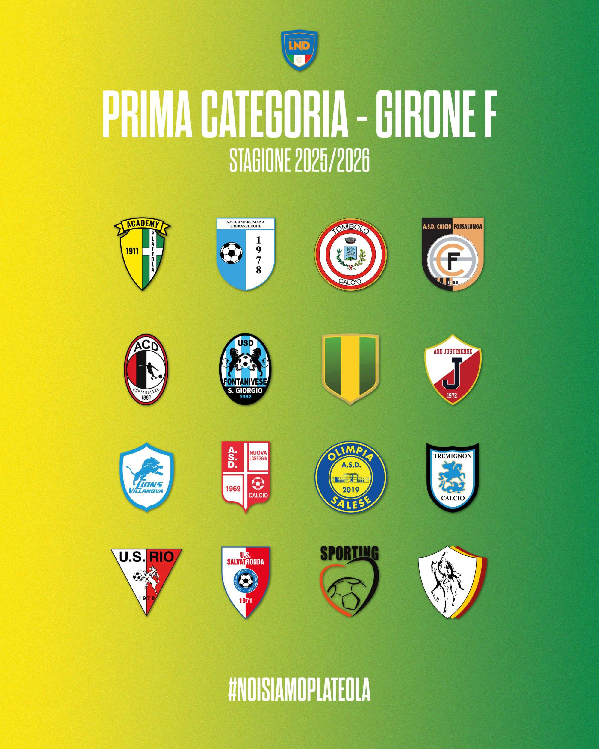 Ufficiale: i gironi della prima squadra 2025/26