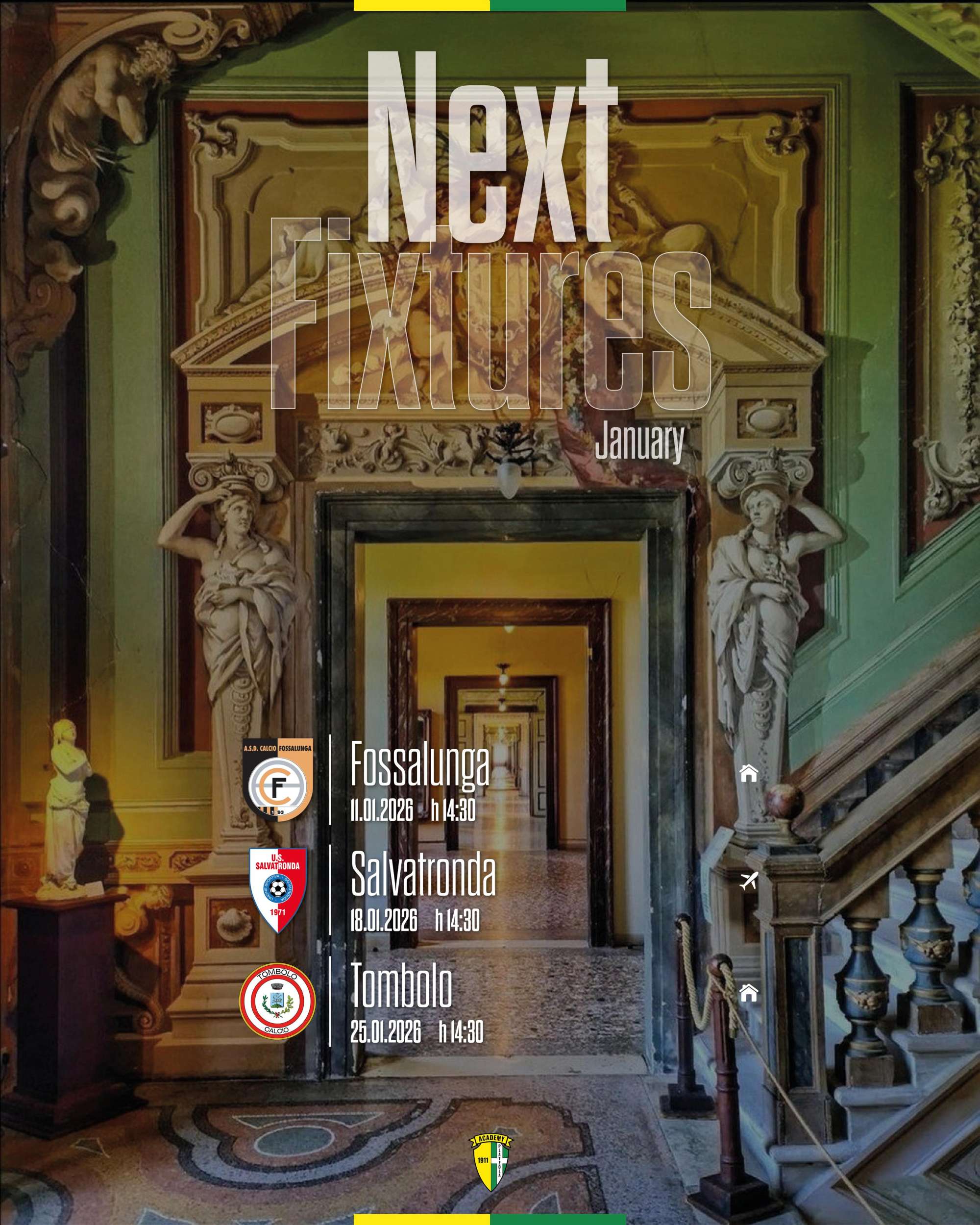 💛💚 GENNAIO GIALLLOVERDE: GLI APPUNTAMENTI DEL MESE ⚽️