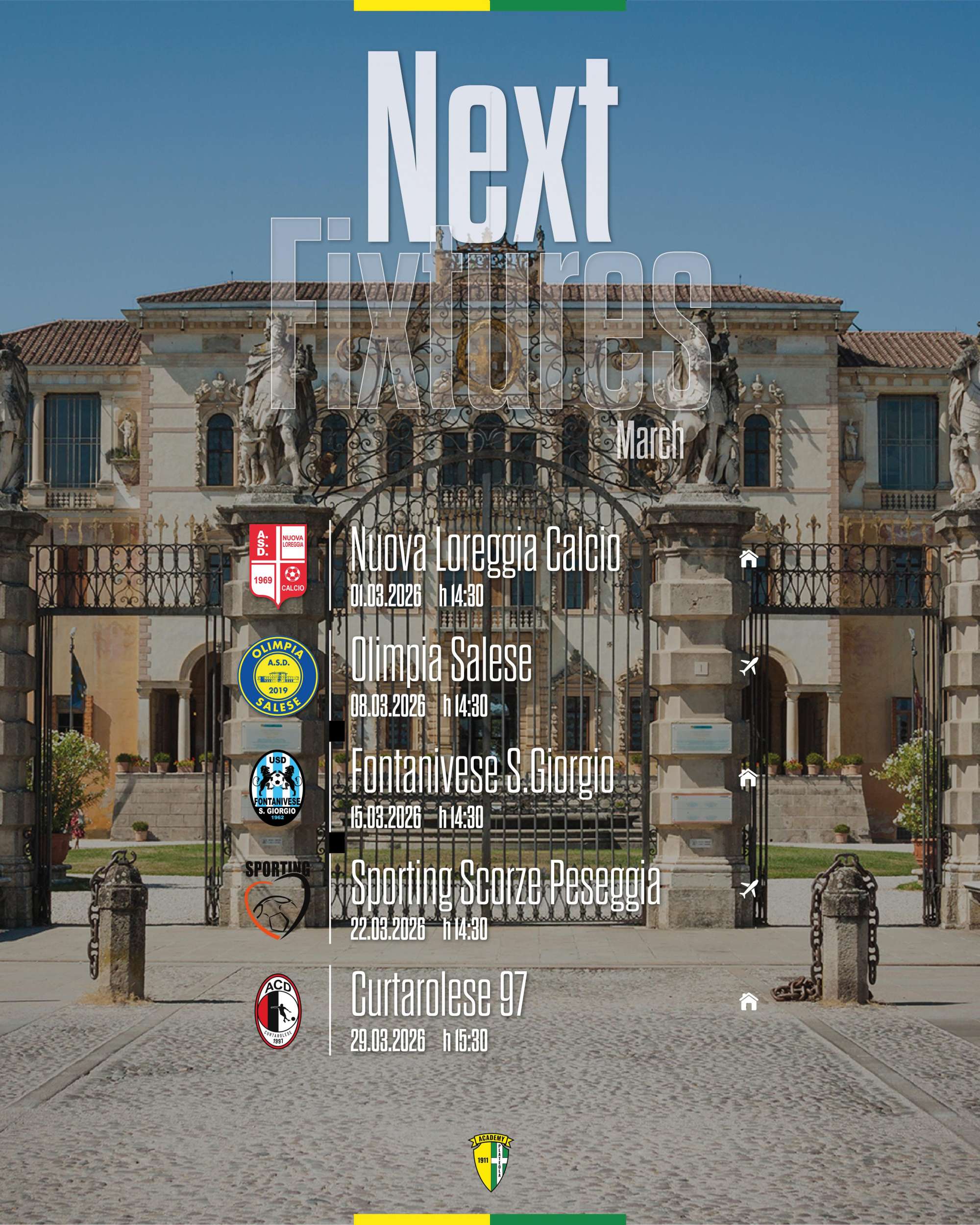 💛💚 MARZO GIALLLOVERDE: GLI APPUNTAMENTI DEL MESE ⚽️