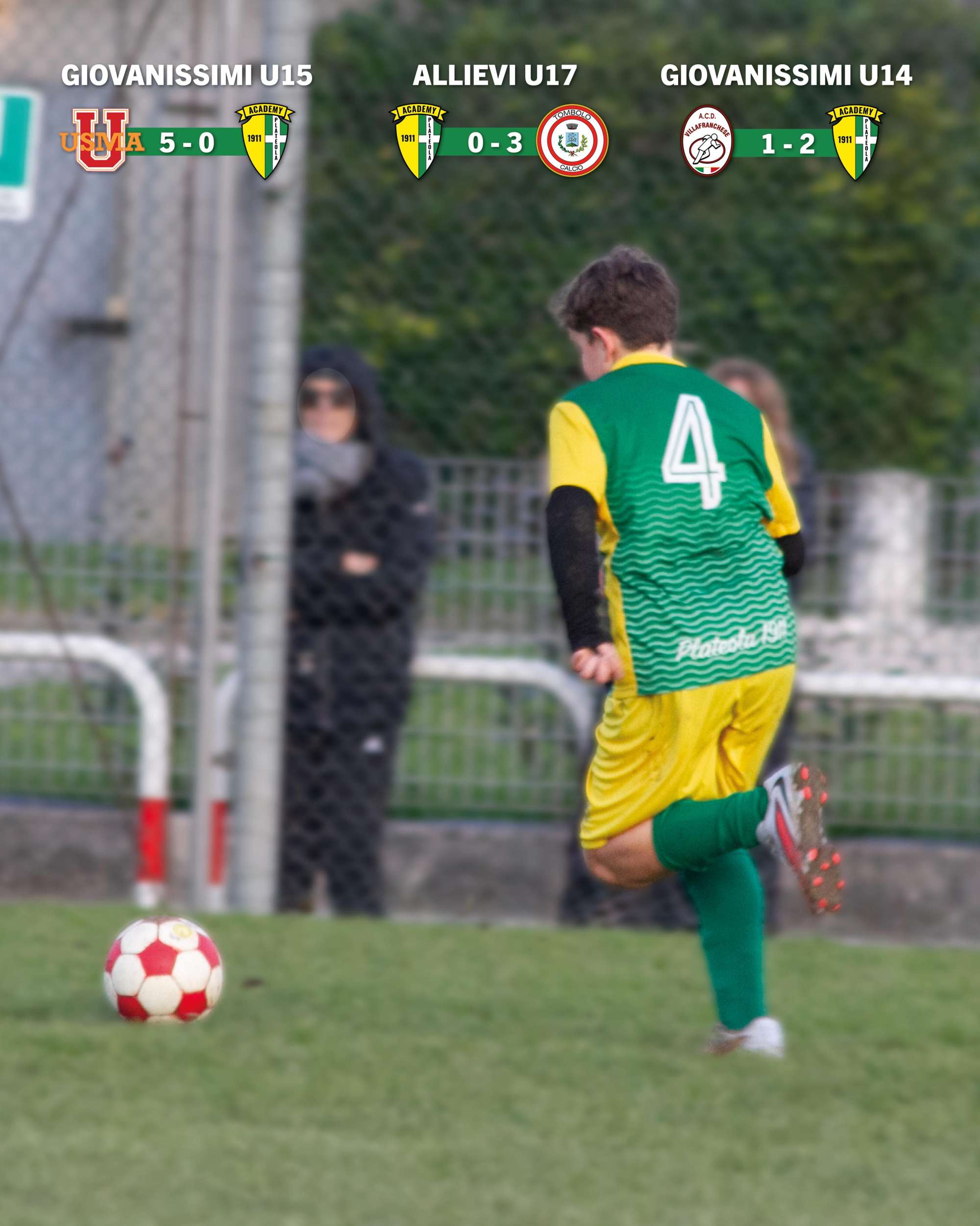 Focus sul settore giovanile gialloverde: weekend positivo ma il Plateola sa fare di più