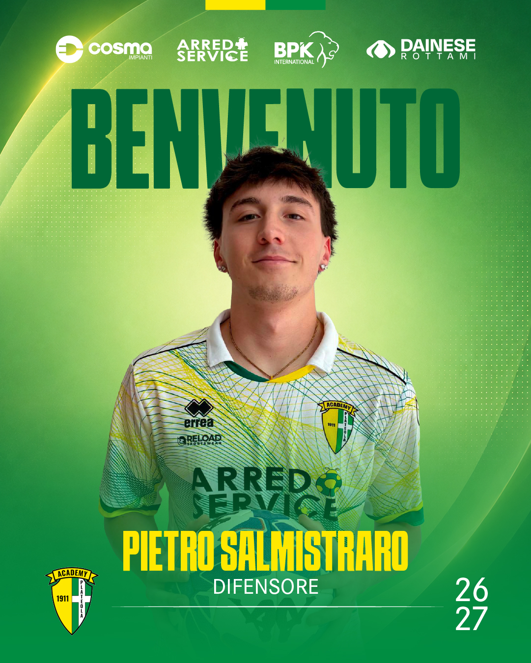 NUOVO ARRIVO PIETRO SALMISTRARO